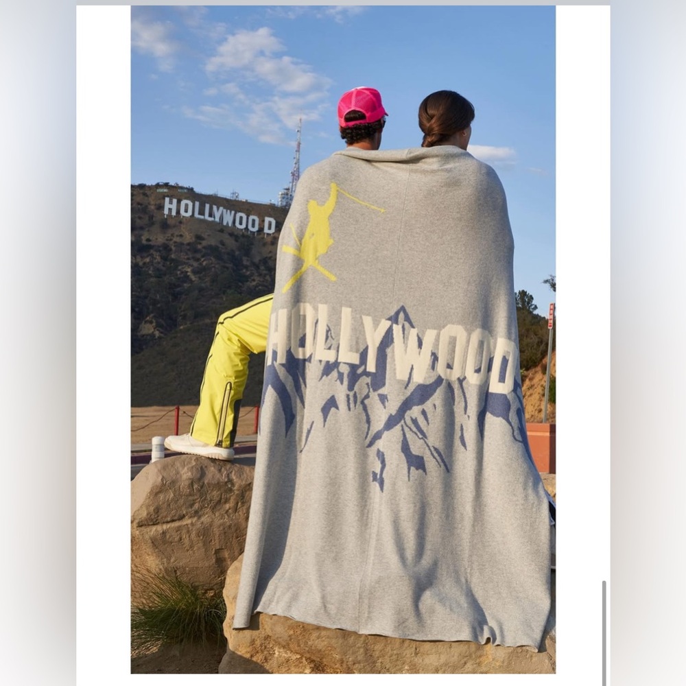 NWT Bogner x Fred Segal Hollywood Cashmere Blanket Throw